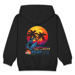 Eryan, Surfen, 1st | Kinder Zip Hoodie - Schwarz
