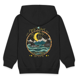 Izanami, Berge, 1st | Kinder Zip Hoodie - Schwarz