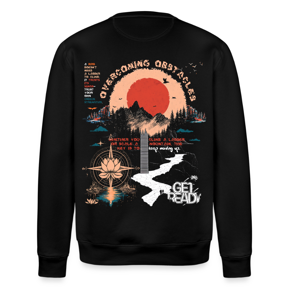 Tiamat , Wandern, 1st | Roller, Unisex Bio-Sweatshirt - Schwarz