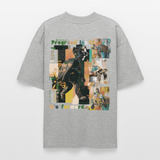 Xantherion2, Schildkröte, 1st | Blaster, Oversize Bio T-Shirt, Unisex - Grau meliert
