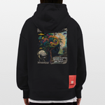 Aphroan, Bär, 1st | Heavyweight Oversized Bio Hoodie, Unisex - SOLID BLACK