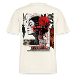Dracorius, Liebe, 1st | Essential, Relaxed Fit Unisex Bio T-Shirt - Naturweiß 