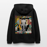 Thanatain, Elefant, 1st | Freshhood, Oversized Unisex Hoodie - Schwarz