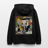 Thanatain, Elefant, 1st | Freshhood, Oversized Unisex Hoodie - Schwarz