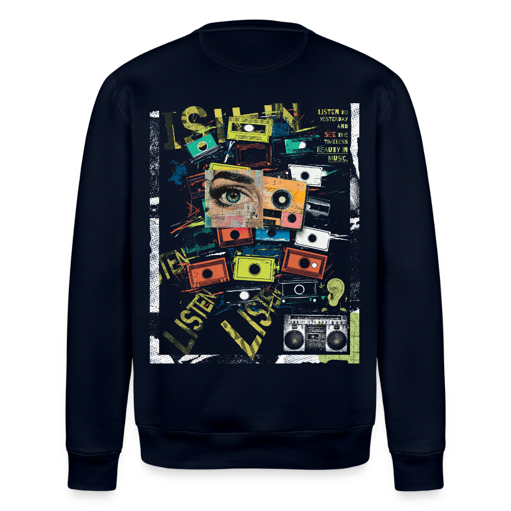 Shahzada, Kassetten, 1st | Roller, Unisex Bio-Sweatshirt - Navy