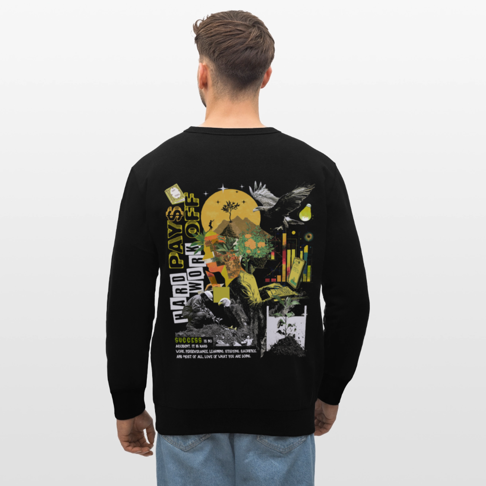 Ryujin, Falke, 1st | Roller, Unisex Bio-Sweatshirt - Schwarz