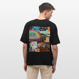 Nyxaris, Windmühle, 1st | Blaster, Oversize Bio T-Shirt, Unisex - Schwarz
