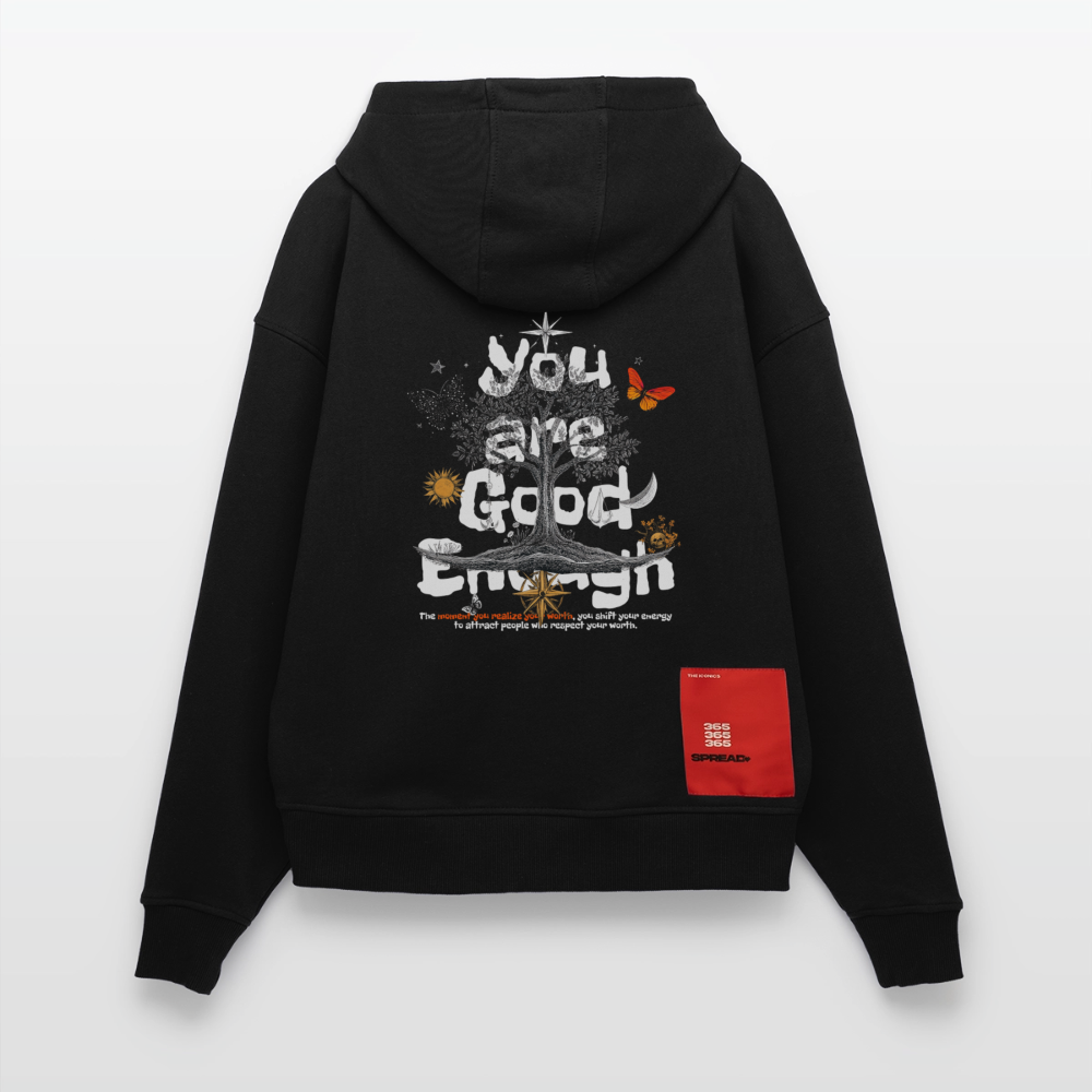 Anubis, Baum, 1st | Heavyweight Oversized Bio Hoodie, Unisex - SOLID BLACK