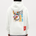 Arkenthos, Uhr, 1st | Heavyweight Oversized Bio Hoodie, Unisex - OFF WHITE