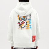 Arkenthos, Uhr, 1st | Heavyweight Oversized Bio Hoodie, Unisex - OFF WHITE