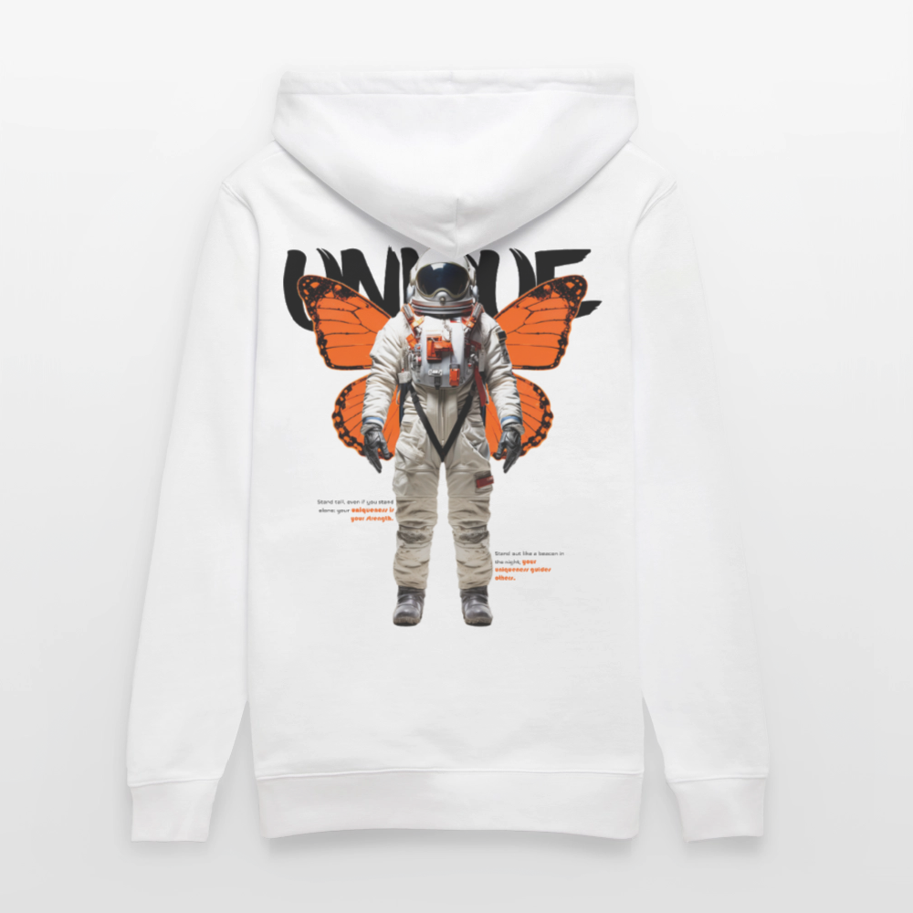 Lunaris, Astronaut, 1st | Cruiser, Unisex Bio-Hoodie - Weiß