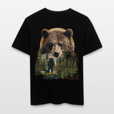 Ghadab, Bär, 1st | Essential, Relaxed Fit Unisex Bio T-Shirt - Schwarz
