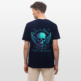 Bishamonten, Totenkopf, 1st | Essential, Relaxed Fit Unisex Bio T-Shirt - Navy