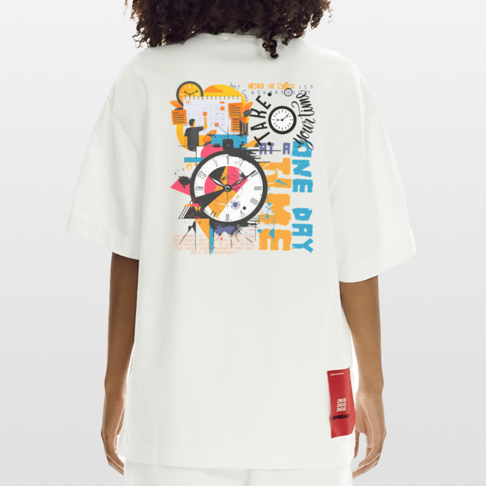 Arkenthos, Uhr, 1st | Heve, Heavyweight Oversized Bio T-Shirt, Unisex - OFF WHITE