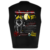 Diony, Wolf, 1st | Heavyweight Oversized Bio Tank Top, Unisex - SOLID BLACK