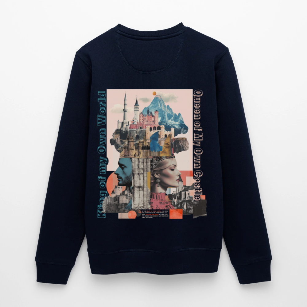 Zephiron, Schloss, 1st | Roller, Unisex Bio-Sweatshirt - Navy
