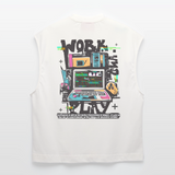 Aetherion, Laptop, 1st | Heavyweight Oversized Bio Tank Top, Unisex - OFF WHITE