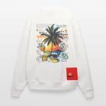 Magnarion, Palmen, 1st | Heavyweight Oversized Bio Sweater, Unisex - OFF WHITE