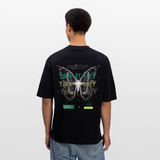 Hesinkar, Schmetterling, 1st | Breezy, Oversized Unisex T-Shirt - Schwarz
