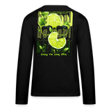Kali, Limette, 1st | Teenager Langarmshirt - Schwarz