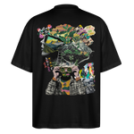 Oceani, Berge, 1st | Blaster, Oversize Bio T-Shirt, Unisex - Schwarz
