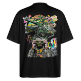 Oceani, Berge, 1st | Blaster, Oversize Bio T-Shirt, Unisex - Schwarz