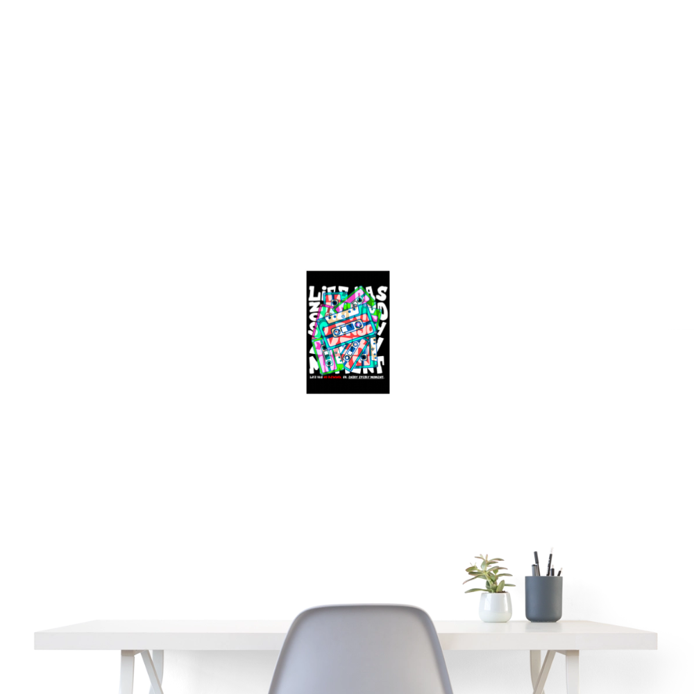 Raijin, Kassetten, 1st | Poster 20x30 cm - Weiß