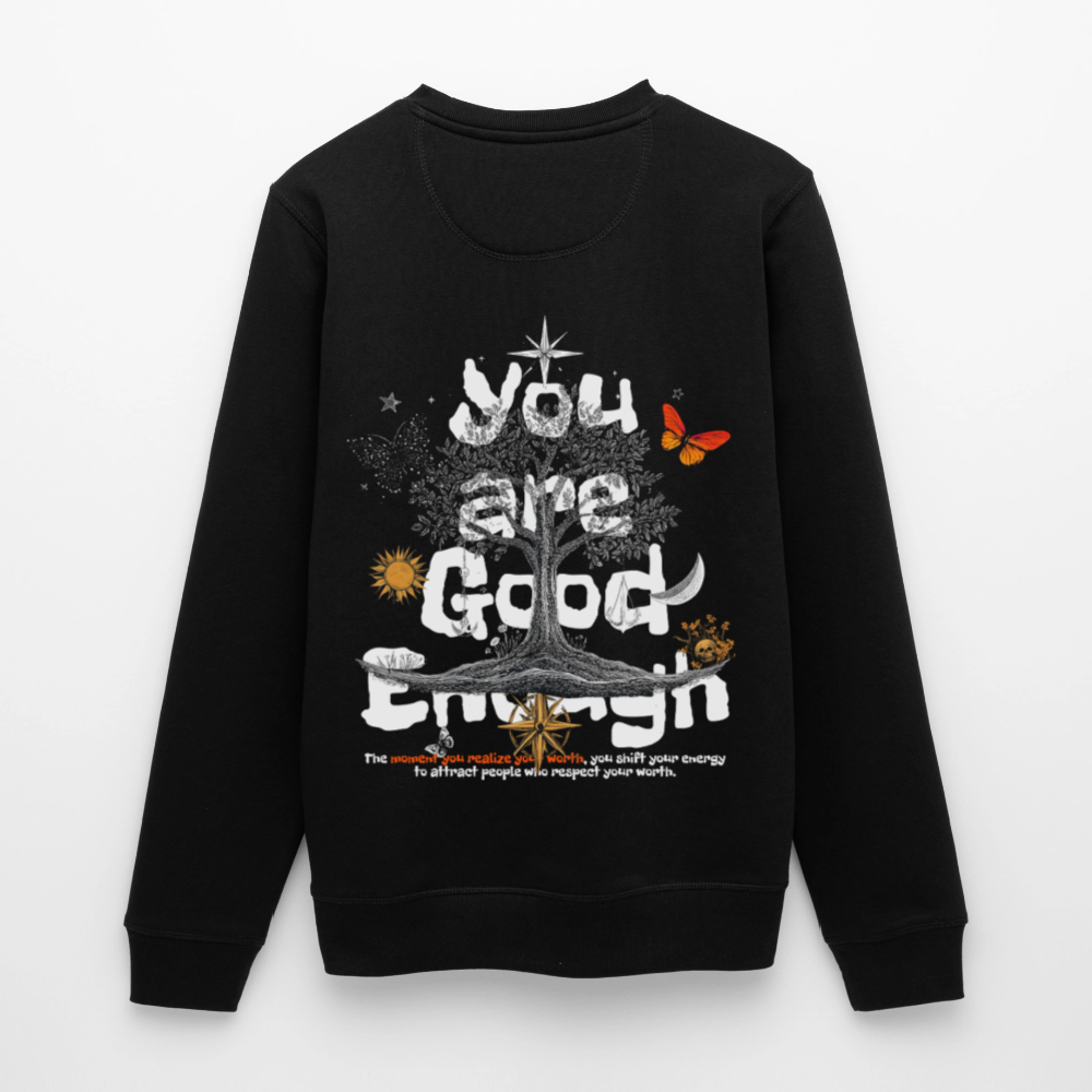 Anubis, Baum, 1st | Roller, Unisex Bio-Sweatshirt - Schwarz