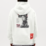 Zentharis, Bär, 1st | Heavyweight Oversized Bio Hoodie, Unisex - OFF WHITE