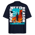 Fuxi, Wüste, 1st | Blaster, Oversize Bio T-Shirt, Unisex - Navy