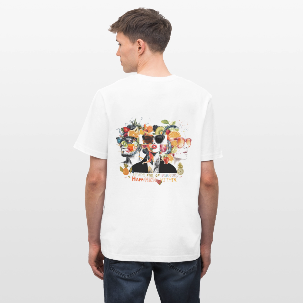 Sylvaris, Gesichter, 1st | Essential, Relaxed Fit Unisex Bio T-Shirt - Weiß