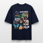 Nüwa, Wandern, 1st | Blaster, Oversize Bio T-Shirt, Unisex - Navy