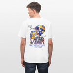 Vorthalos, Skelet, 1st | Essential, Relaxed Fit Unisex Bio T-Shirt - Weiß