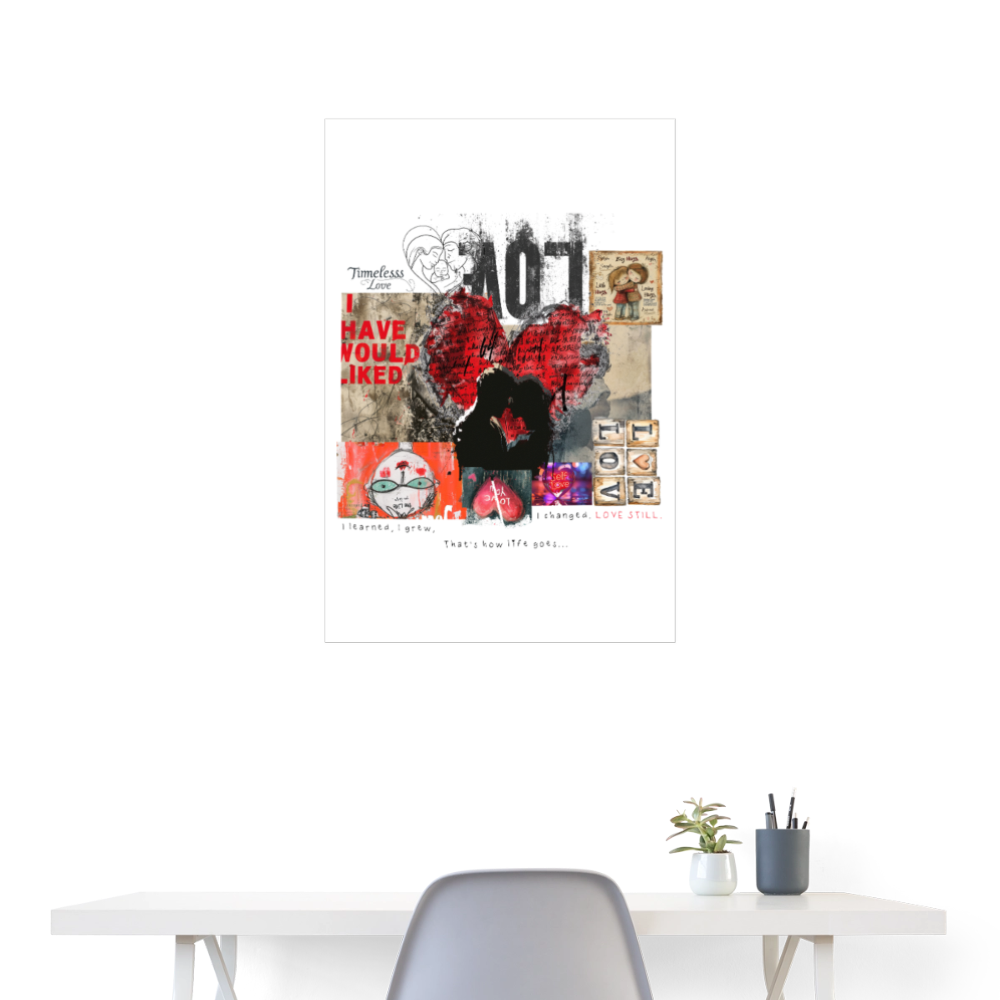 Galevar, Liebe, 1st | Poster 60x90 cm - Weiß