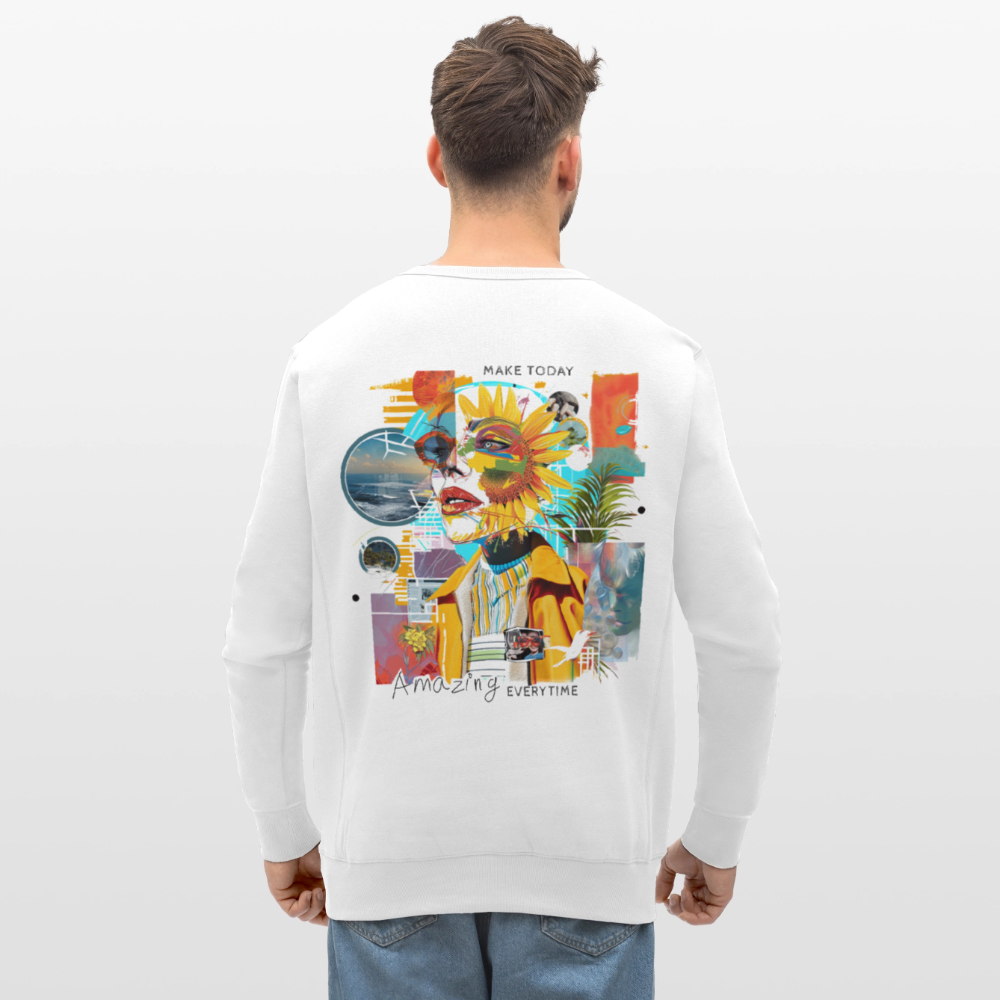 Rivandor, Fantasie, 1st | Roller, Unisex Bio-Sweatshirt - Weiß