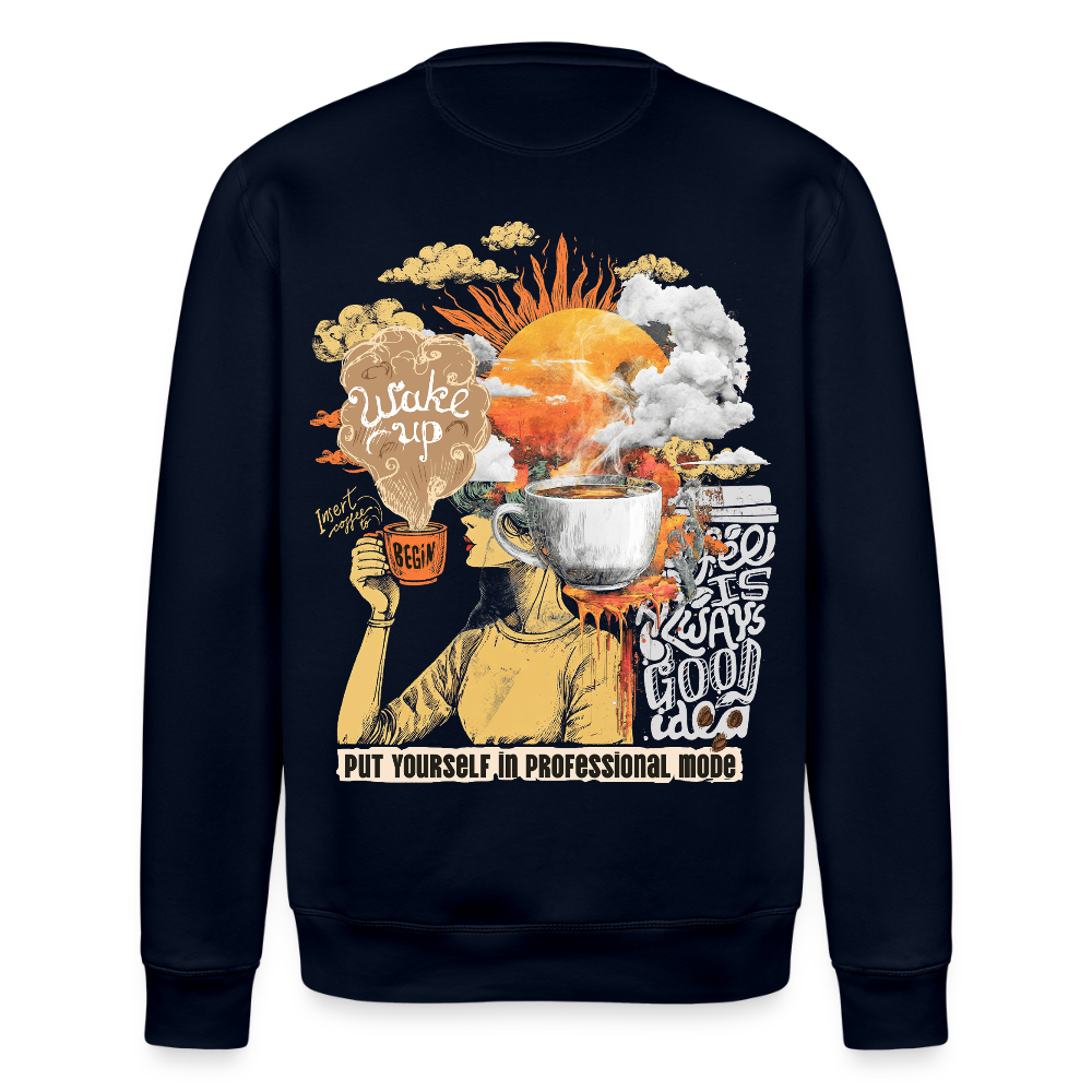 Artema, Kaffee, 1st | Roller, Unisex Bio-Sweatshirt - Navy