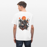 Vaermundis, Wolf, 1st | Essential, Relaxed Fit Unisex Bio T-Shirt - Weiß