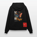 Derdiyok, Schmetterling, 1st | Heavyweight Oversized Bio Hoodie, Unisex - SOLID BLACK