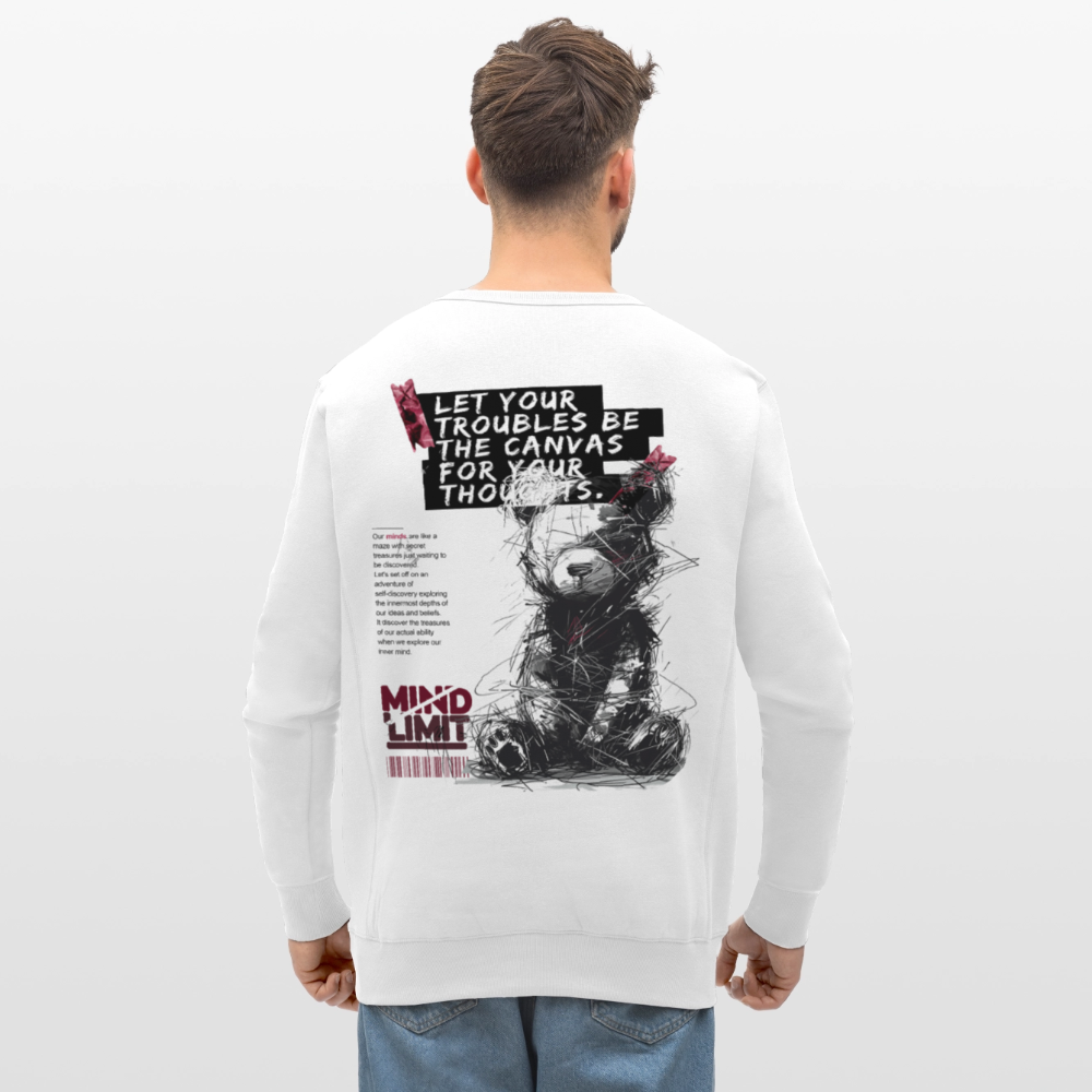 Zentharis, Bär, 1st | Roller, Unisex Bio-Sweatshirt - Weiß