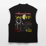 Diony, Wolf, 1st | Heavyweight Oversized Bio Tank Top, Unisex - SOLID BLACK