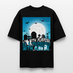 Themisan, Friedhof, 1st | Blaster, Oversize Bio T-Shirt, Unisex - Schwarz