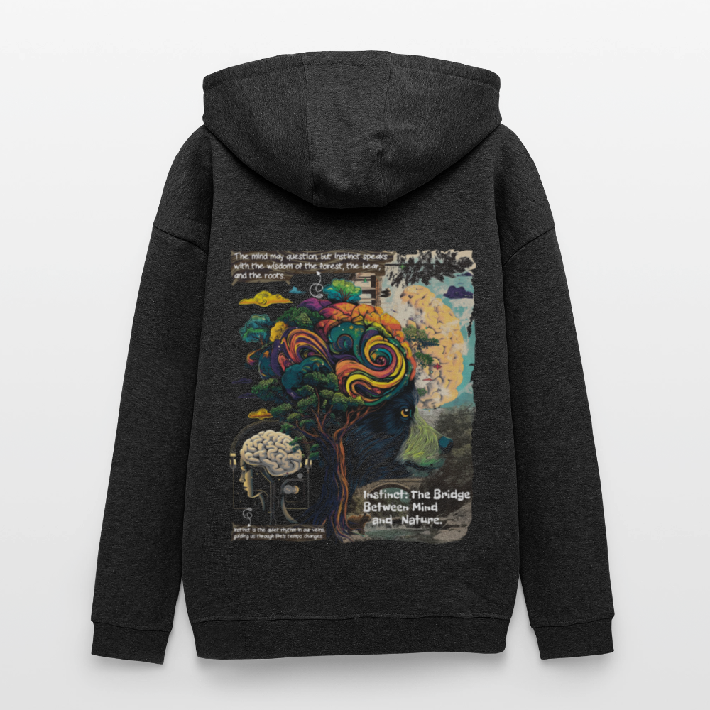Aphroan, Bär, 1st | Freshhood, Oversized Unisex Hoodie - Anthrazit