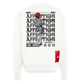 Tiberion, Rose, 1st | Heavyweight Oversized Bio Sweater, Unisex - OFF WHITE