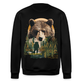 Ghadab, Bär, 1st | Roller, Unisex Bio-Sweatshirt - Schwarz