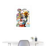 Verdantis, Blaue Augen, 1st | Poster 60x90 cm - Weiß