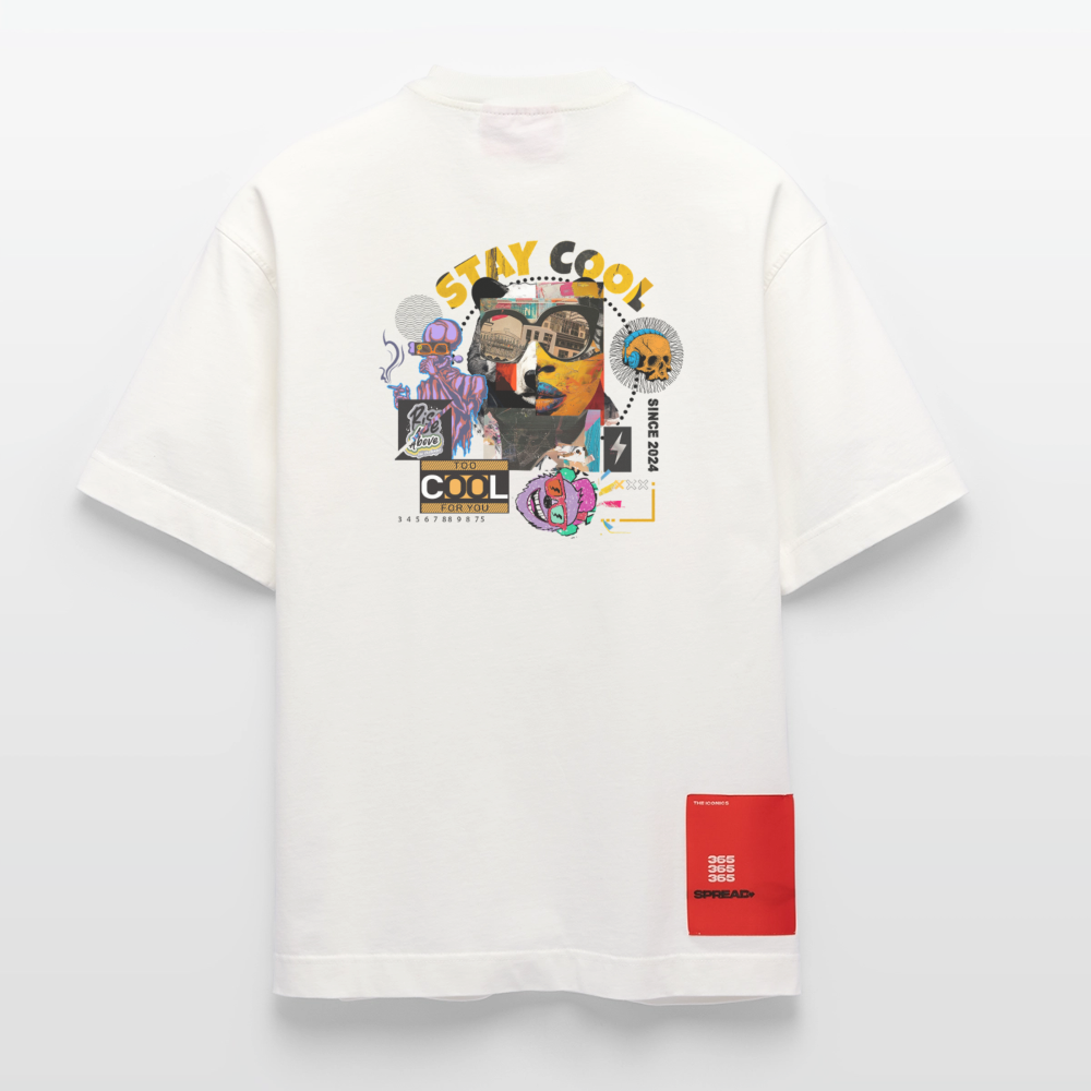 Thorvalis, Bär, 1st | Heve, Heavyweight Oversized Bio T-Shirt, Unisex - OFF WHITE