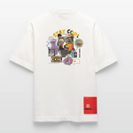 Thorvalis, Bär, 1st | Heve, Heavyweight Oversized Bio T-Shirt, Unisex - OFF WHITE