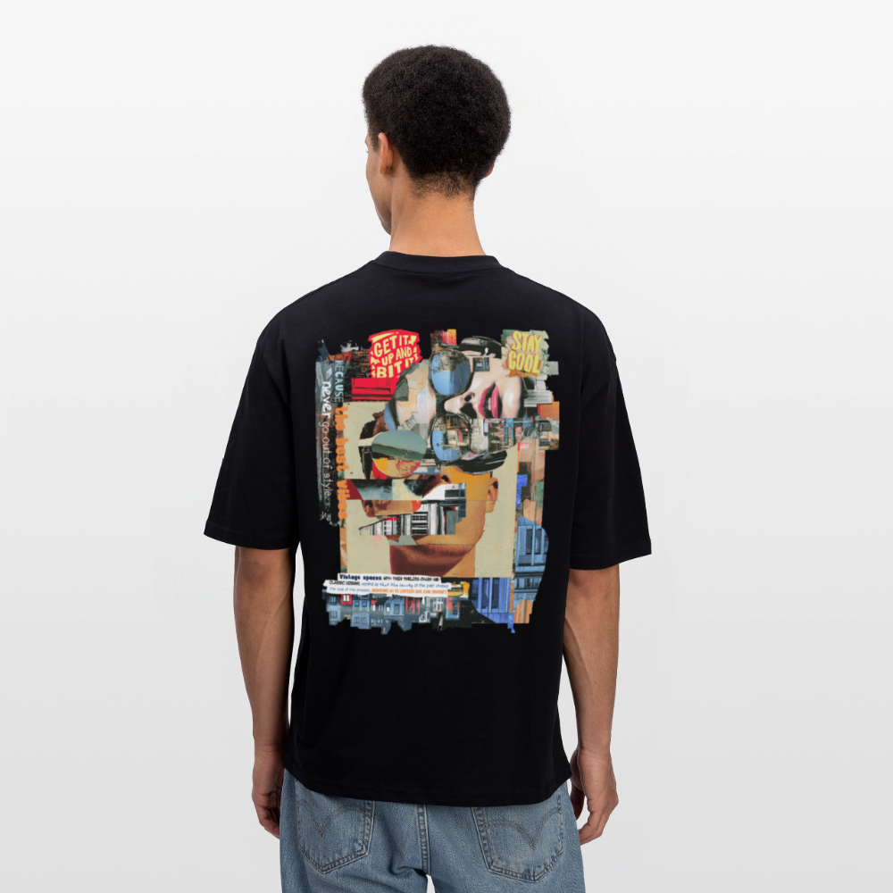 Seraphion, Gesichter, 1st | Breezy, Oversized Unisex T-Shirt - Schwarz