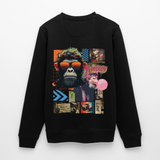 Perîzar, Affen, 1st | Roller, Unisex Bio-Sweatshirt - Schwarz