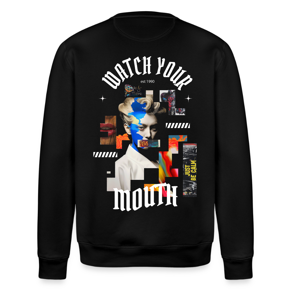 Dewrês, Frau, 1st | Roller, Unisex Bio-Sweatshirt - Schwarz